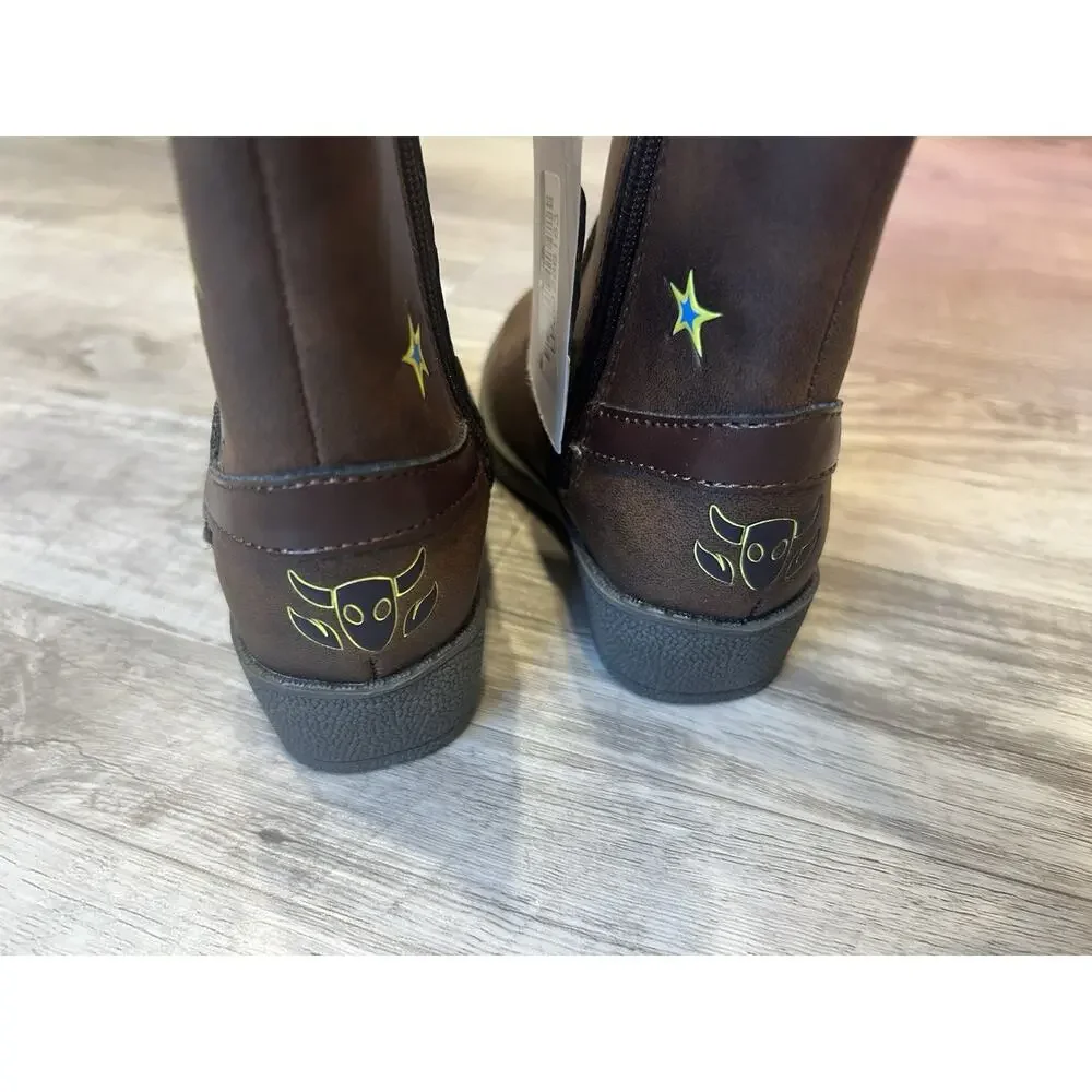 Disney Pixar Toddler Toy Story Woody Pull-on ZIp Up Cowboy Western Boot Brown 5